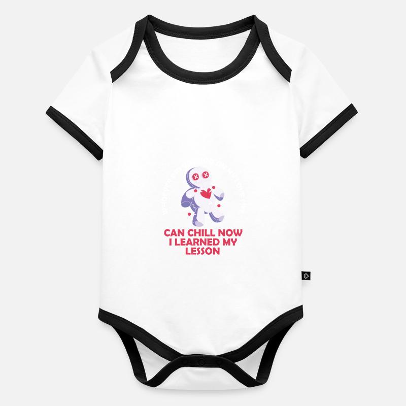 Vaudou Body Bébé bio contrasté manches courtes