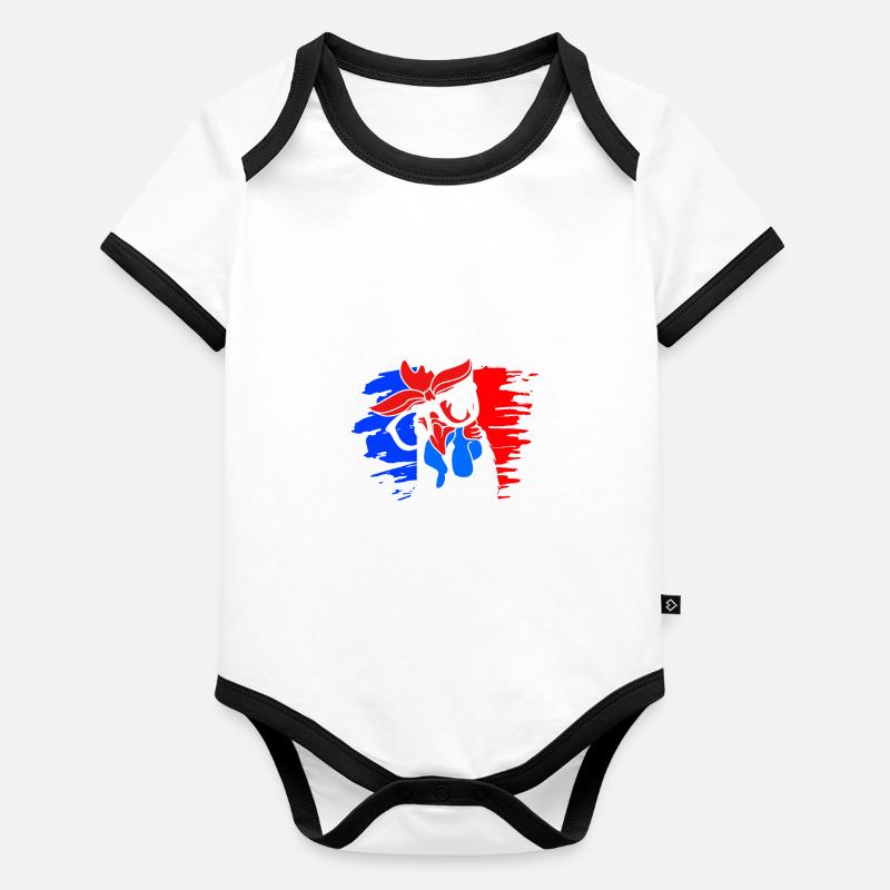 France Organic Baby Contrasting Bodysuit