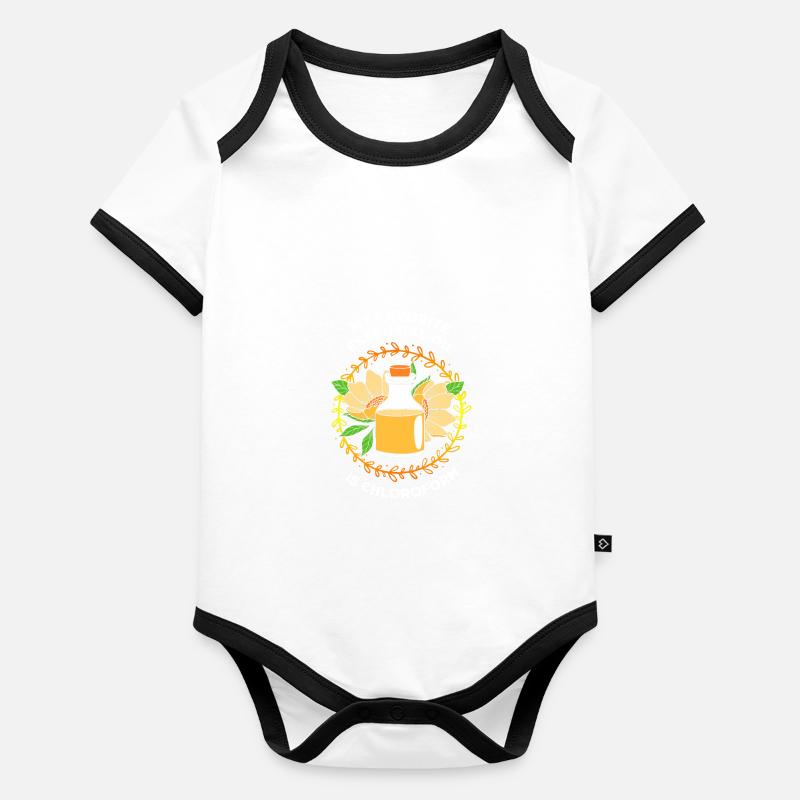 Huile essentielle Body Bébé bio contrasté manches courtes