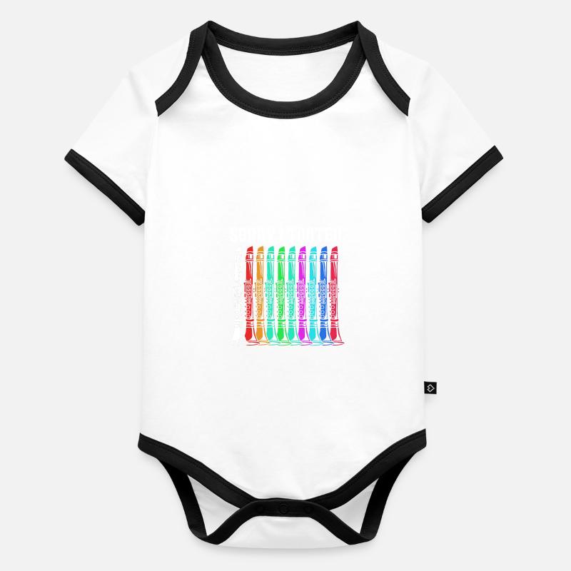 Klarinette Baby Bio-Kurzarm-Kontrastbody