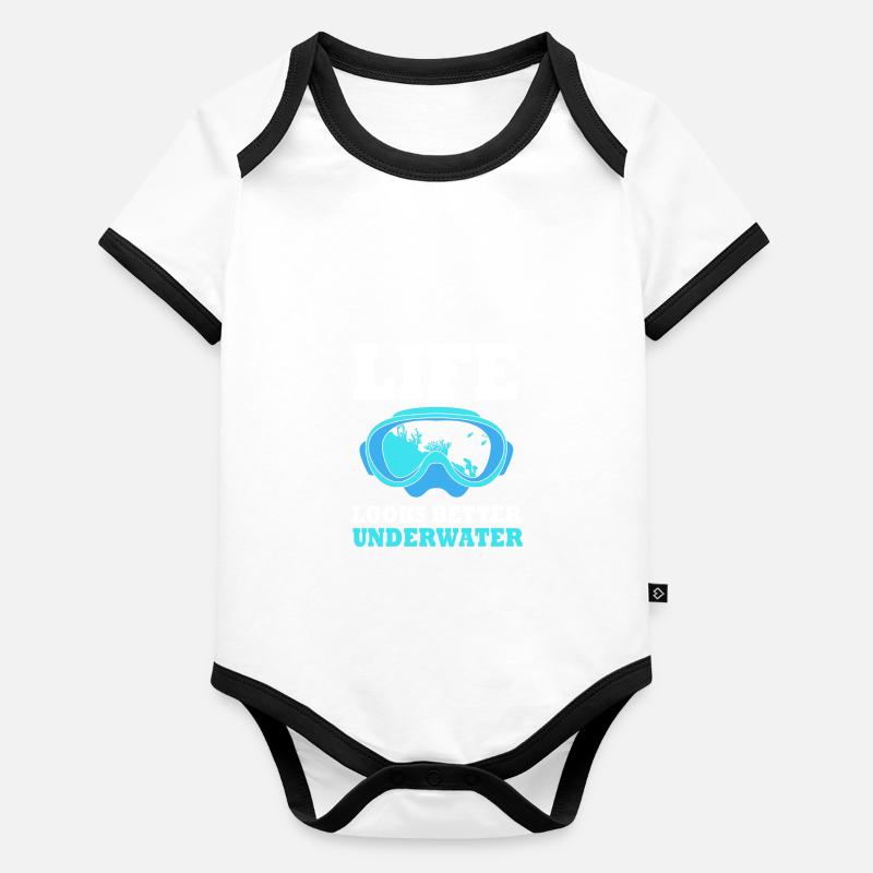 Dive Organic Baby Contrasting Bodysuit