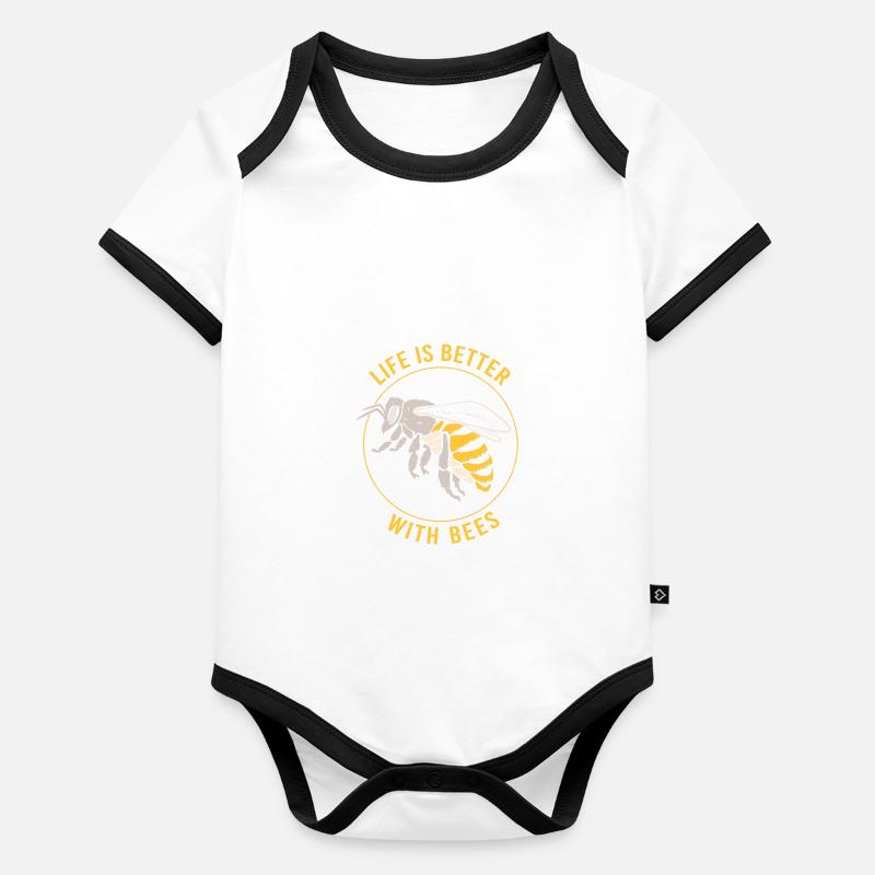 Beekeeper Organic Baby Contrasting Bodysuit
