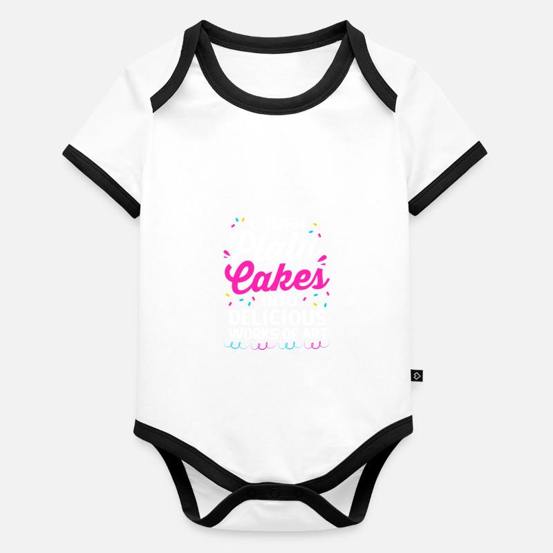 Cake Tartlet Decoration Cake Organic Baby Contrasting Bodysuit