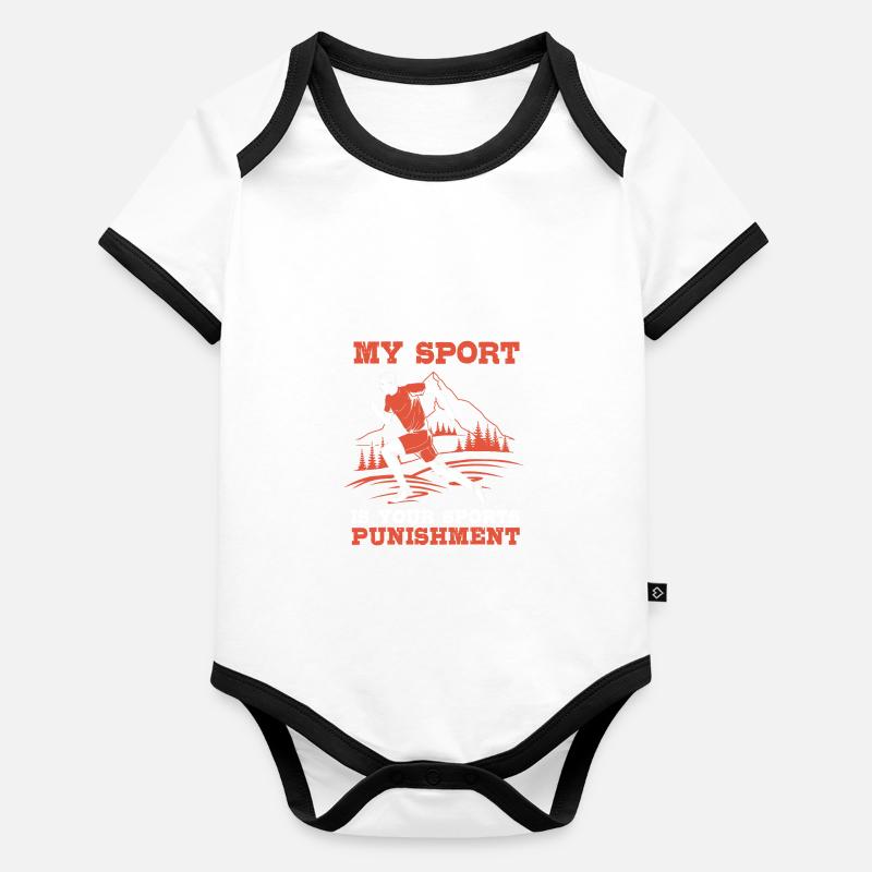 Trail running Body Bébé bio contrasté manches courtes