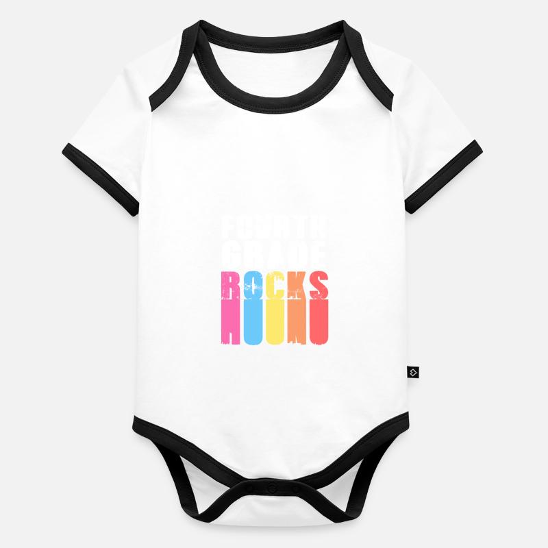 4e année Body Bébé bio contrasté manches courtes