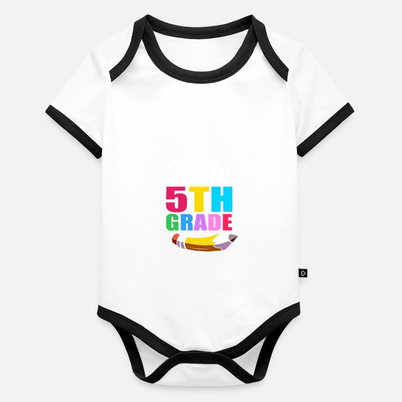 5th Grade Organic Baby Contrasting Bodysuit