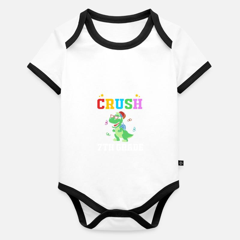 7. Klasse Baby Bio-Kurzarm-Kontrastbody