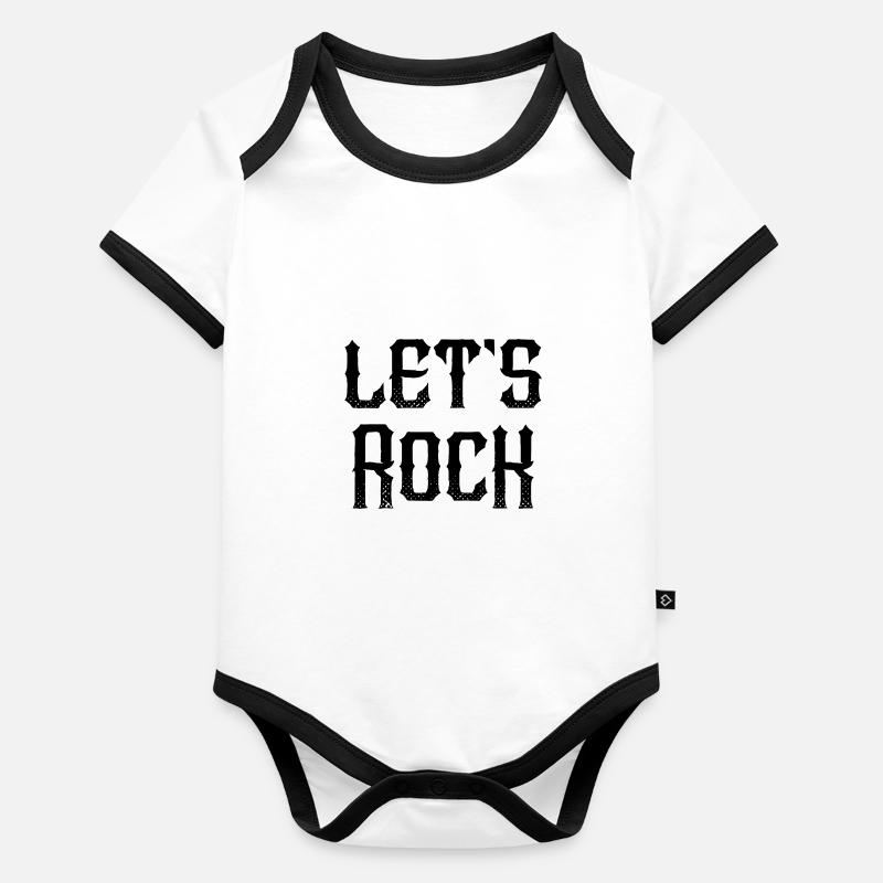Lets Rock Organic Baby Contrasting Bodysuit