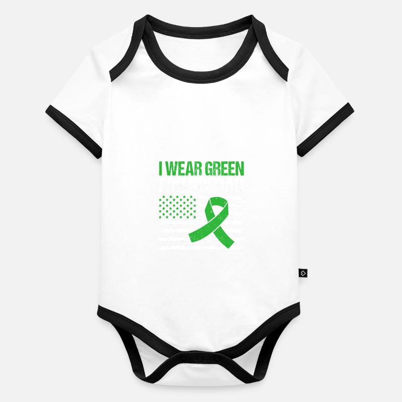 Liver disease Organic Baby Contrasting Bodysuit