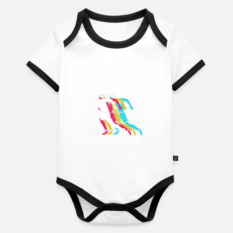 Trail running Body Bébé bio contrasté manches courtes