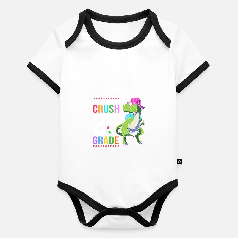 2e année Body Bébé bio contrasté manches courtes