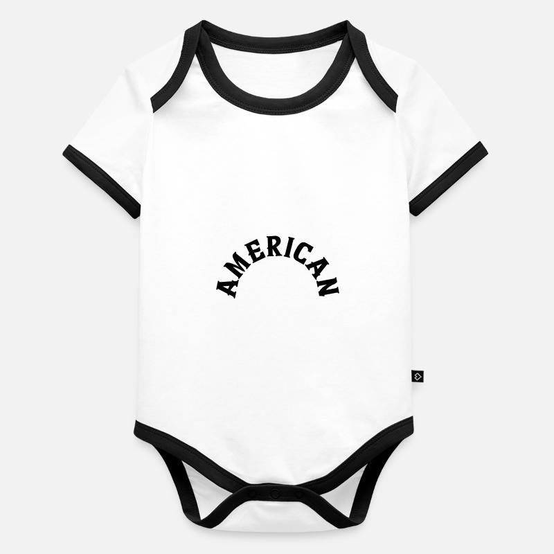 American Organic Baby Contrasting Bodysuit