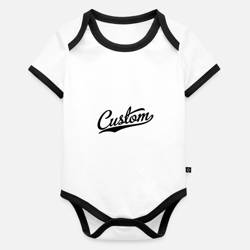 Custom Organic Baby Contrasting Bodysuit