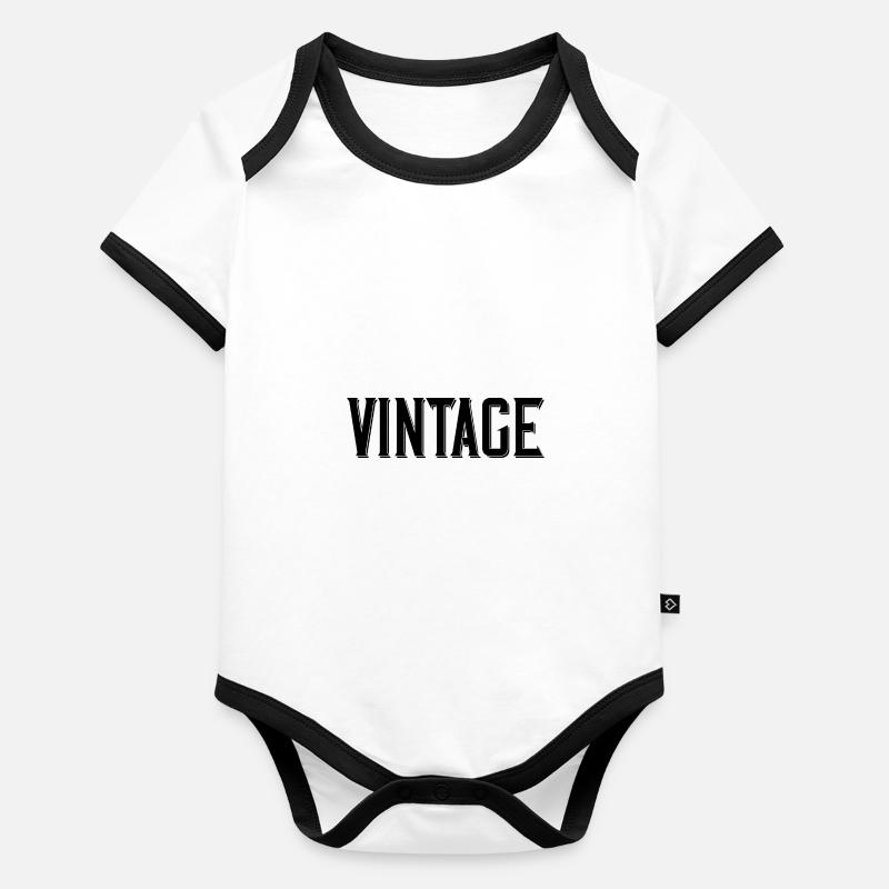 Millésime Body Bébé bio contrasté manches courtes