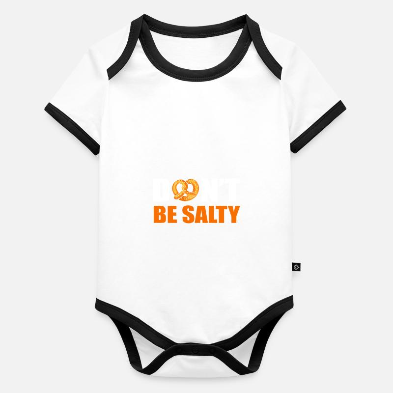 bretzel Body Bébé bio contrasté manches courtes