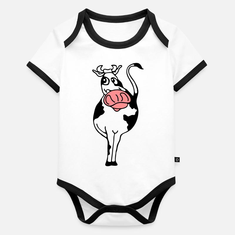 bull Organic Baby Contrasting Bodysuit