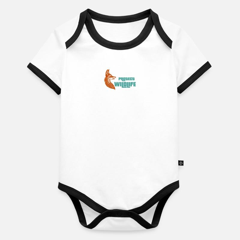 Protéger la faune Body Bébé bio contrasté manches courtes