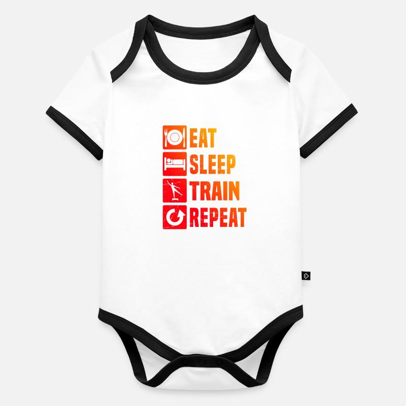 Endurance Training Men's Strength Training Aerobics Organic Baby Contrasting Bodysuit