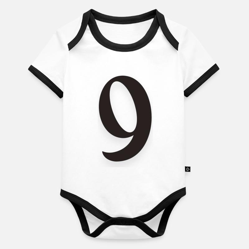 9 Body Bébé bio contrasté manches courtes