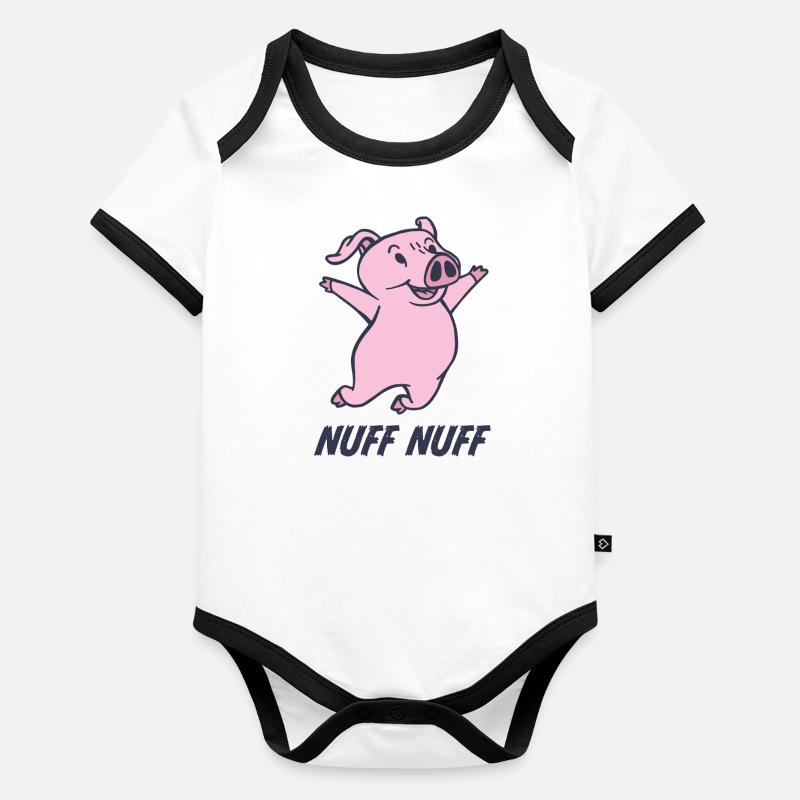 Golßen nuff nuff, Kostüm dabbing Schwein Baby Bio-Kurzarm-Kontrastbody