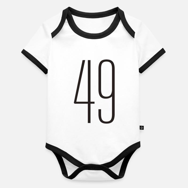 49 Body Bébé bio contrasté manches courtes