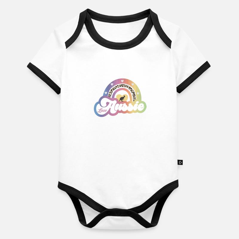 Aussie Love Organic Baby Contrasting Bodysuit