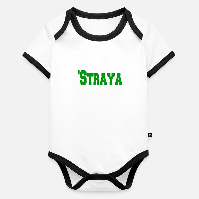 Straya Body Bébé bio contrasté manches courtes