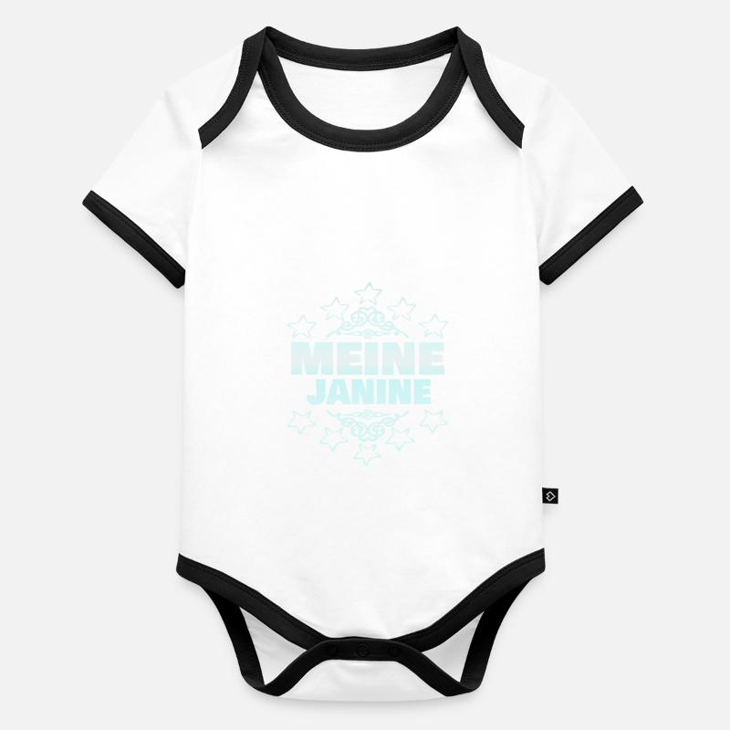 Janine Baby Bio-Kurzarm-Kontrastbody