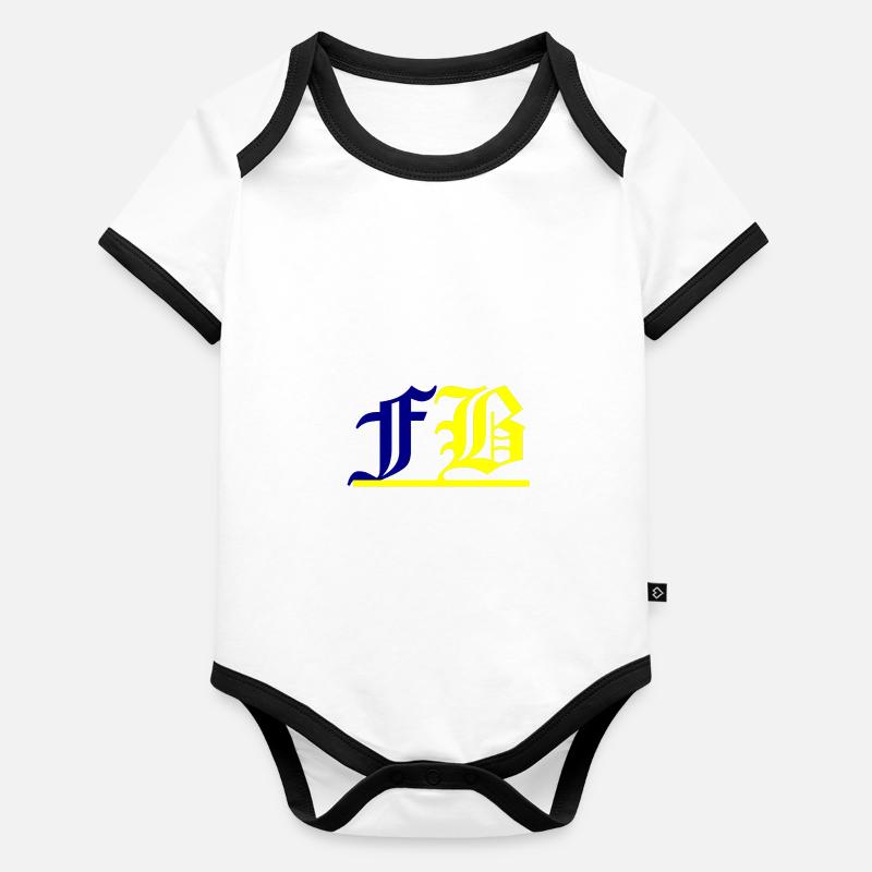 Logo FB Body Bébé bio contrasté manches courtes