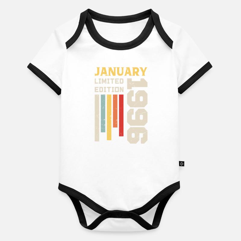 Januar 1996 - Januar 1996 Geburtstagsgeschenk Baby Bio-Kurzarm-Kontrastbody