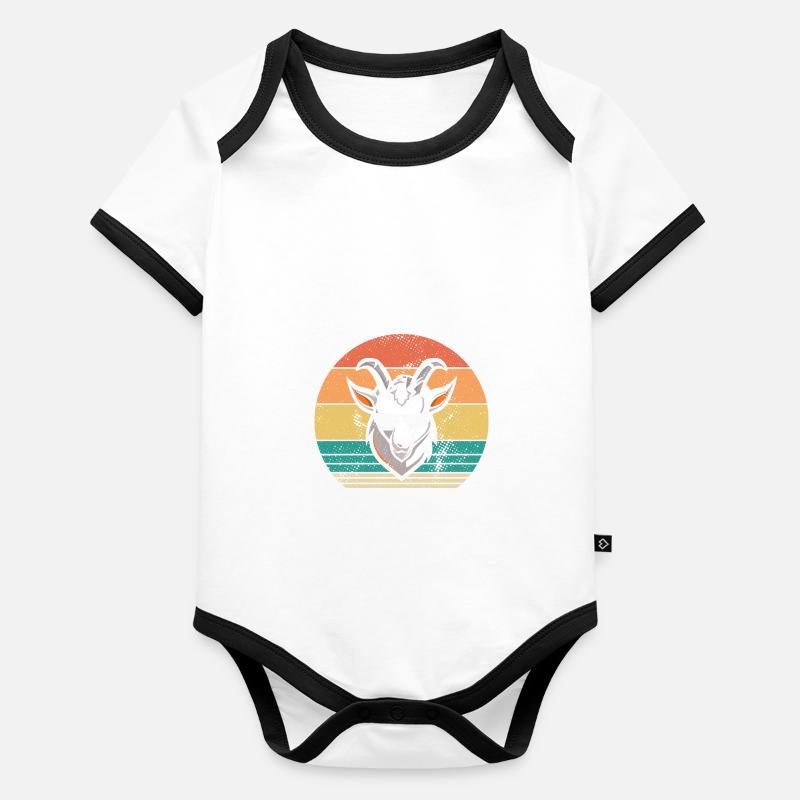 Goats Organic Baby Contrasting Bodysuit