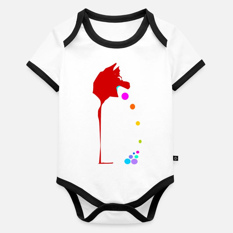 Zircus Baby Bio-Kurzarm-Kontrastbody