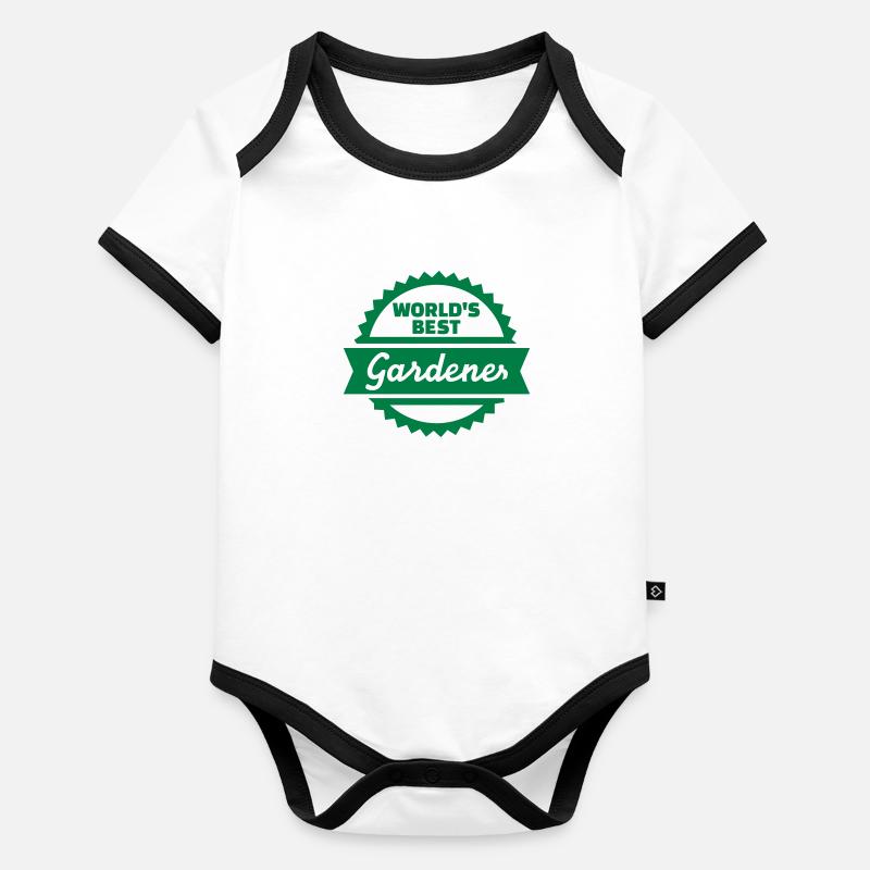 Gärtner Baby Bio-Kurzarm-Kontrastbody