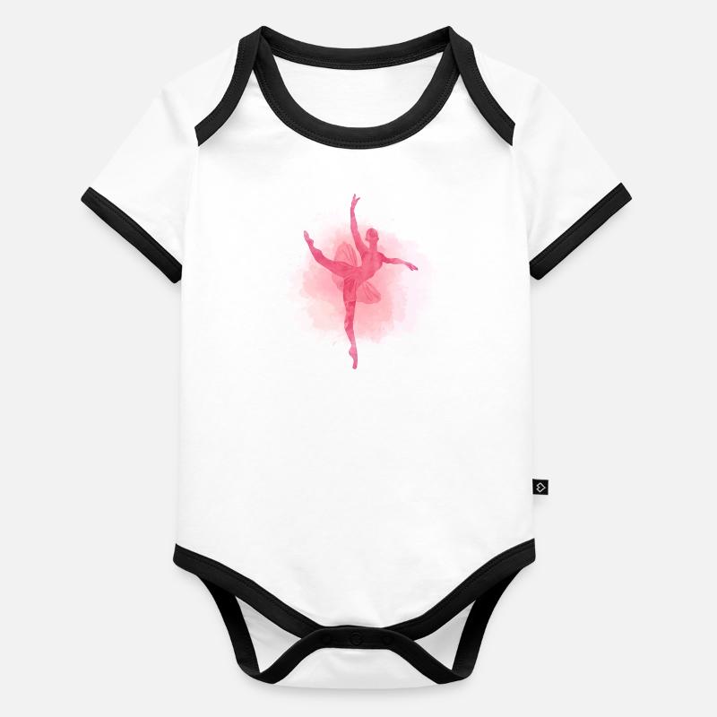 Ballet super Body Bébé bio contrasté manches courtes
