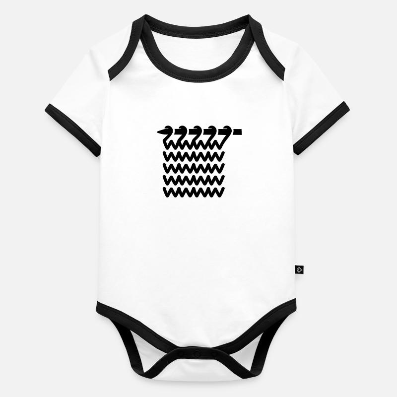 Knit Organic Baby Contrasting Bodysuit
