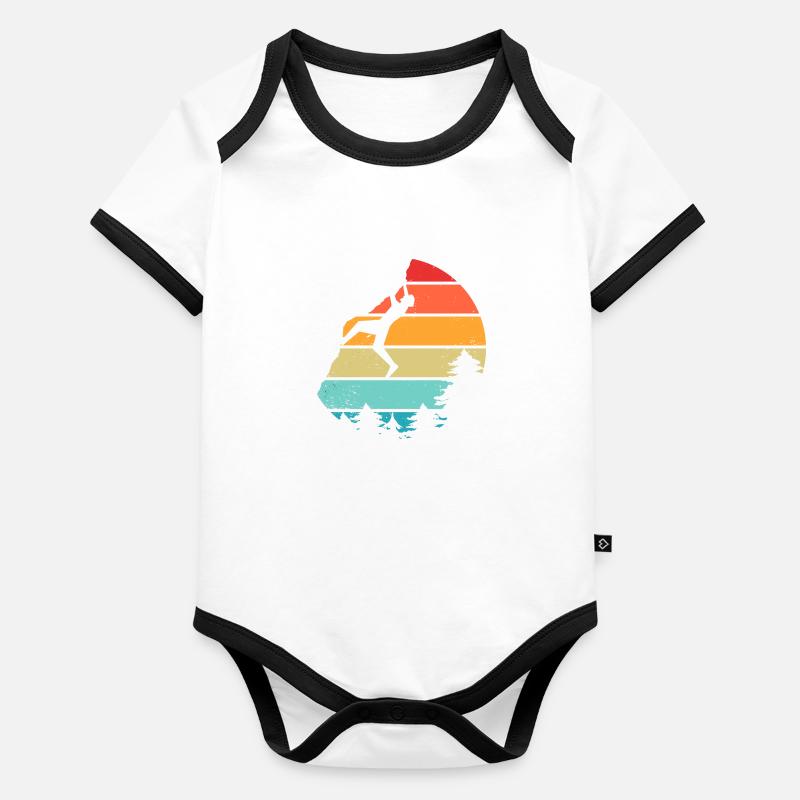 Climbing Bouldering Organic Baby Contrasting Bodysuit