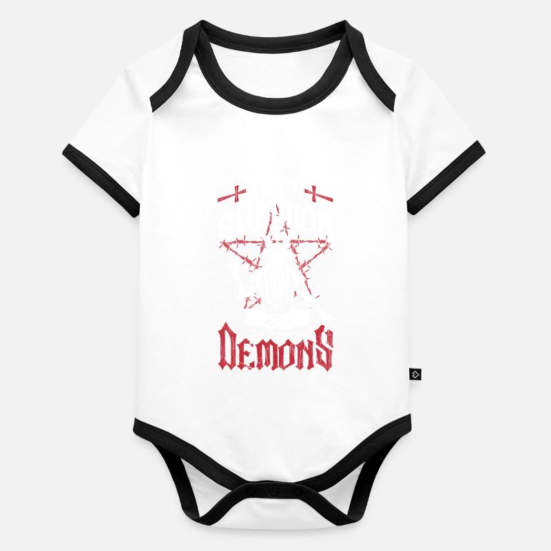Occulte Body Bébé bio contrasté manches courtes