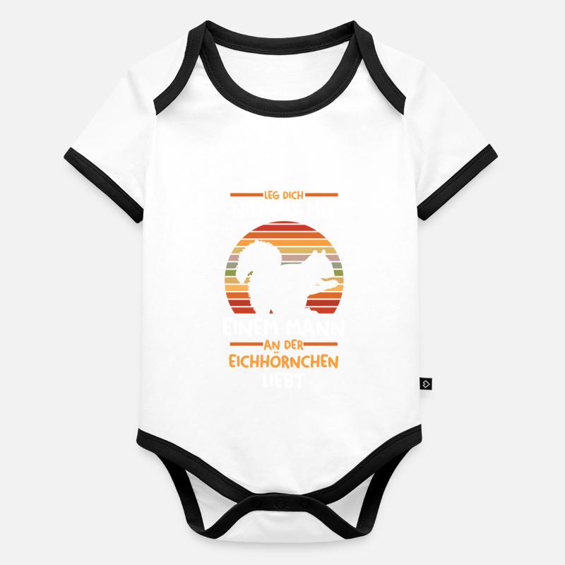 Erdmännchen Baby Bio-Kurzarm-Kontrastbody