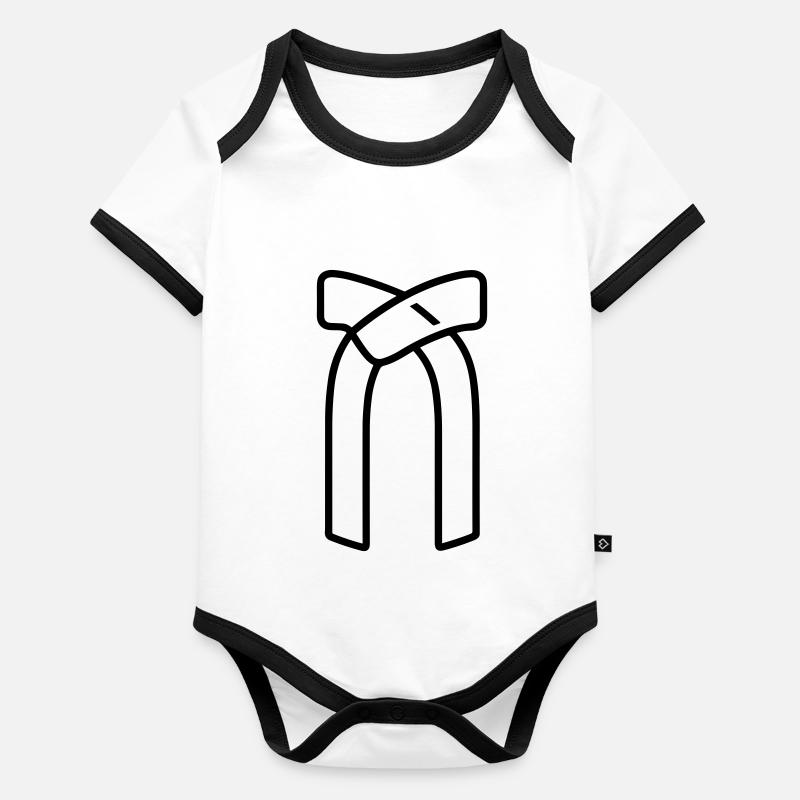 ceinture Body Bébé bio contrasté manches courtes