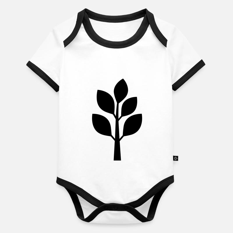 arbre Body Bébé bio contrasté manches courtes
