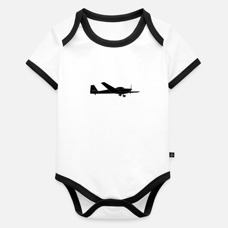 C Hawk planeur moteur planeur Body Bébé bio contrasté manches courtes