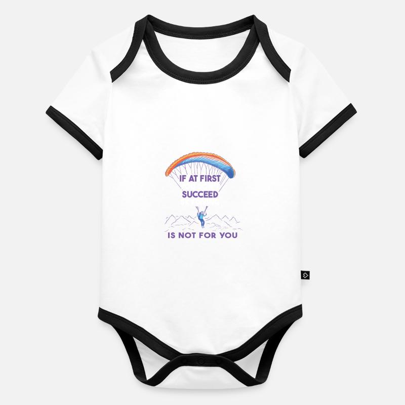 If it doesn't work out the first time Organic Baby Contrasting Bodysuit