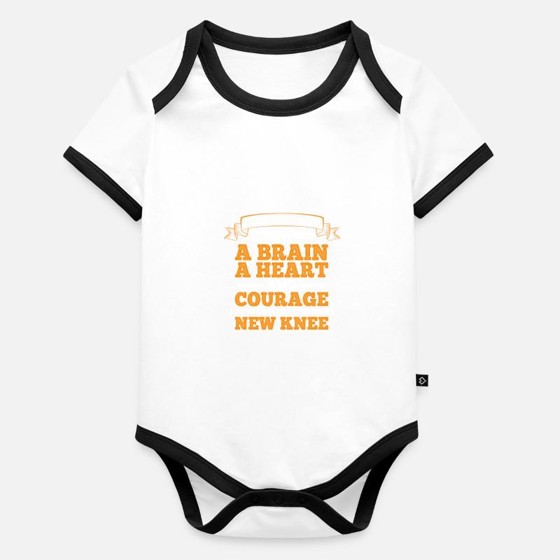 Knee Surgery Recovery Joint Replacement Organic Baby Contrasting Bodysuit