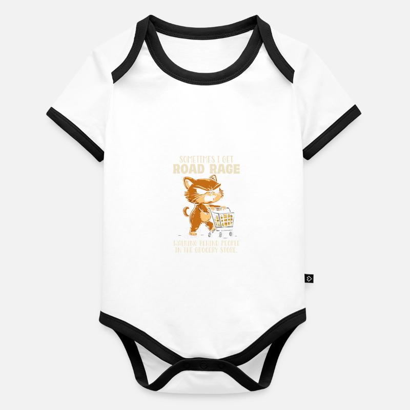 Manchmal Bekomme Ich Road Rage Hinter Leuten Im Baby Bio-Kurzarm-Kontrastbody