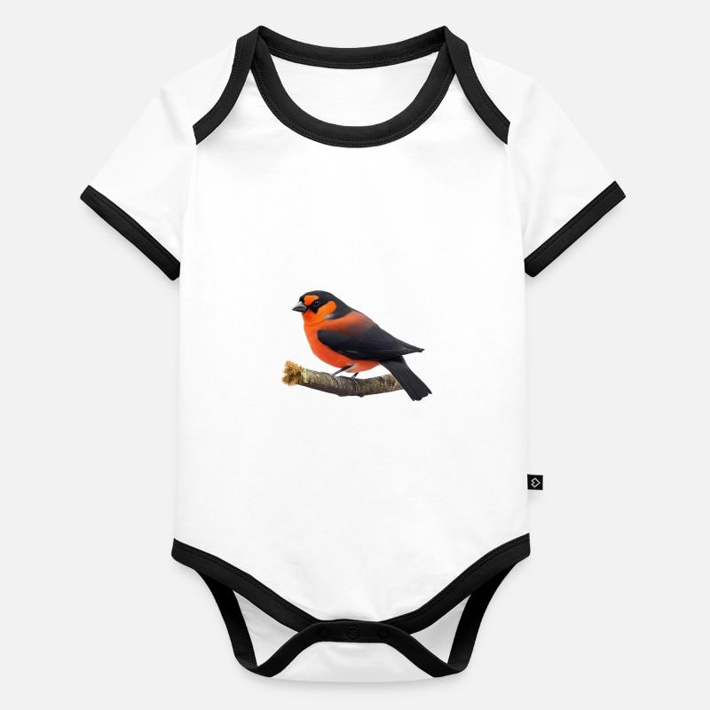 Fantasievogel Baby Bio-Kurzarm-Kontrastbody