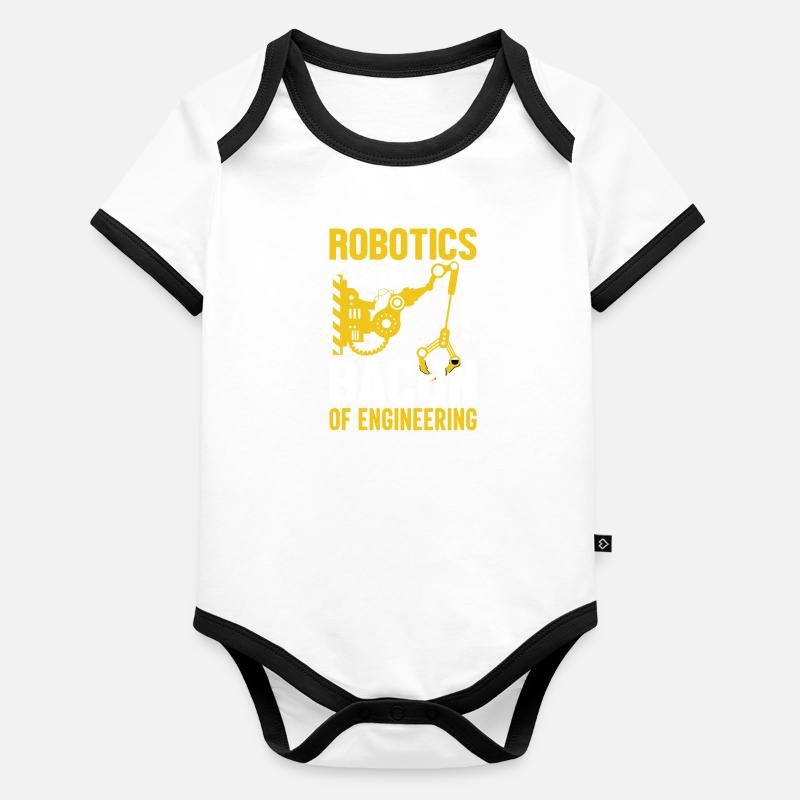 Robot Programmer Automation Technician Organic Baby Contrasting Bodysuit