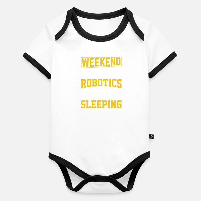 Robot Programmer Automation Technician Organic Baby Contrasting Bodysuit