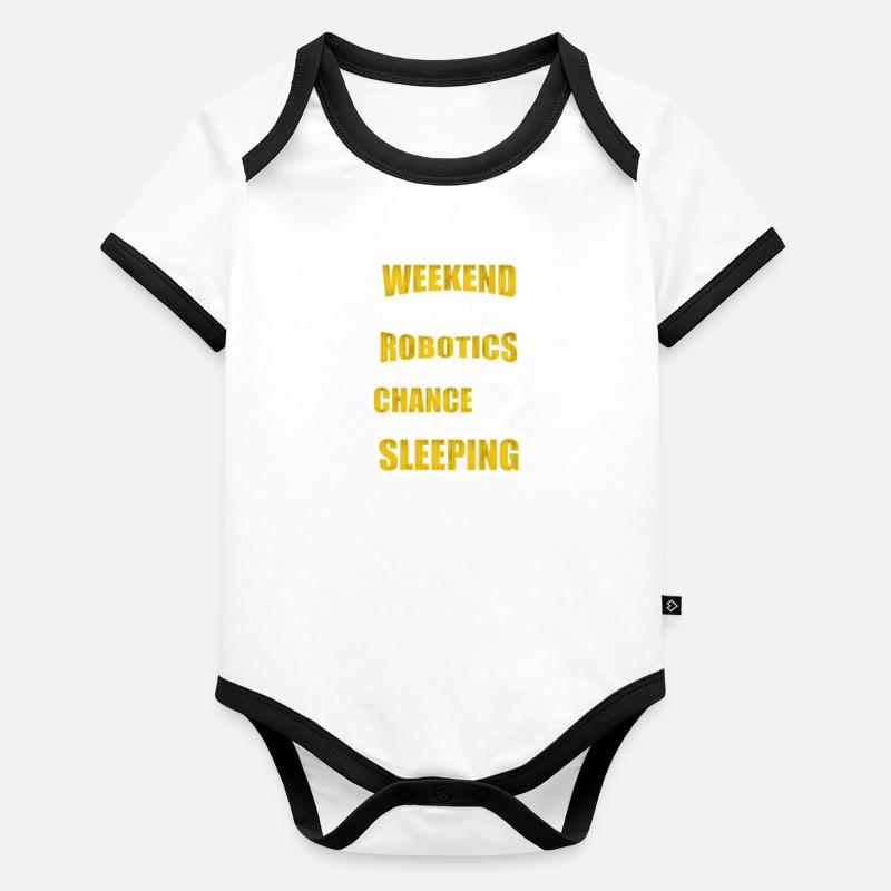 Robot Programmer Automation Technician Organic Baby Contrasting Bodysuit