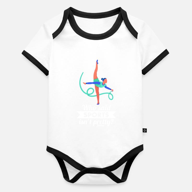 Ballet Body Bébé bio contrasté manches courtes