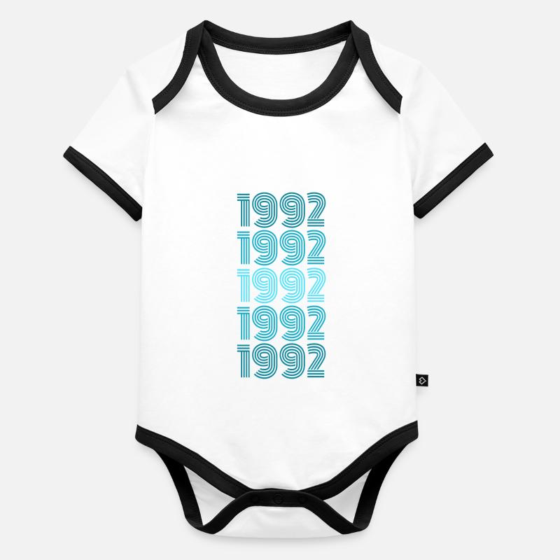 Party 1992 Organic Baby Contrasting Bodysuit